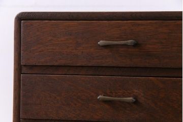 レトロ家具　昭和レトロ　ナラ材　素朴で温かみのある小引き出し(小物収納)