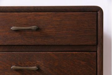 レトロ家具　昭和レトロ　ナラ材　素朴で温かみのある小引き出し(小物収納)