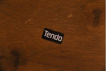 ペイント家具　天童木工　シャビーシックなカラーがお洒落なラウンドテーブル(サイドテーブル、センターテーブル)