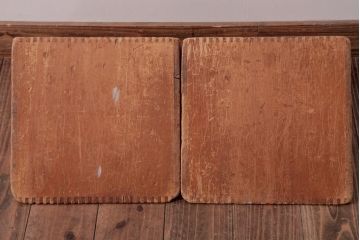 アンティーク雑貨　昭和レトロ　大きな積み木セット【三角形・大/2ヶ組】(ディスプレイ雑貨、飾り台)(1)