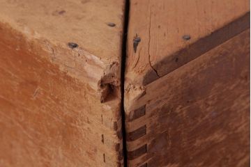 アンティーク雑貨　昭和レトロ　大きな積み木セット【三角形・大/2ヶ組】(ディスプレイ雑貨、飾り台)(1)