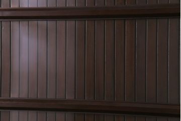 和製アンティーク　ガラス入り　和の風情を演出してくれる平格子戸2枚セット　(R-031430)