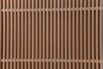 極上　新古品　ヒノキ材　麻の葉ガラス　明るく柔らかな木地が上品な吹き抜け格子戸4枚セット(引き戸)