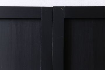 ペイント建具　幅広サイズ　ブラックカラーが存在感を放つ板戸4枚セット(引き戸、建具)