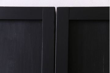 ペイント建具　幅広サイズ　ブラックカラーが存在感を放つ板戸4枚セット(引き戸、建具)