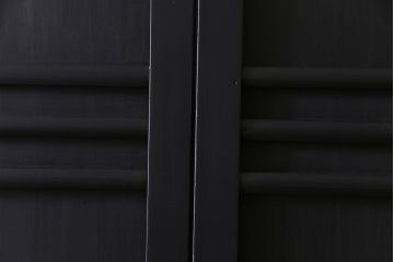 ペイント建具　幅広サイズ　ブラックカラーが存在感を放つ板戸4枚セット(引き戸、建具)