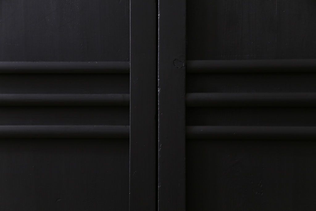 ペイント建具　幅広サイズ　ブラックカラーが存在感を放つ板戸4枚セット(引き戸、建具)