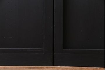 ペイント建具　幅広サイズ　ブラックカラーが存在感を放つ板戸4枚セット(引き戸、建具)