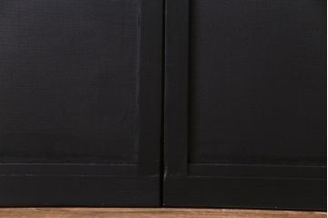 ペイント建具　幅広サイズ　ブラックカラーが存在感を放つ板戸4枚セット(引き戸、建具)