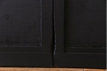ペイント建具　幅広サイズ　ブラックカラーが存在感を放つ板戸4枚セット(引き戸、建具)