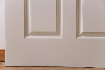 ペイント建具　花梨無垢材　シックなデザインのアンティークドア(扉、カリン)