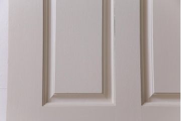 ペイント建具　花梨無垢材　シックなデザインのアンティークドア(扉、カリン)