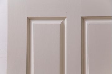 ペイント建具　花梨無垢材　シックなデザインのアンティークドア(扉、カリン)