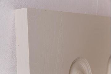 ペイント建具　花梨無垢材　シックなデザインのアンティークドア(扉、カリン)