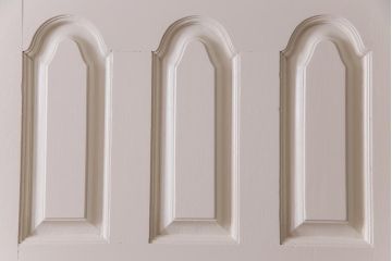 ペイント建具　花梨無垢材　シックなデザインのアンティークドア(扉、カリン)