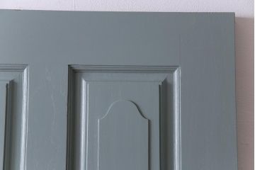 昭和期　ペイント建具　花のレリーフが目を引くレトロなドア(扉、建具)