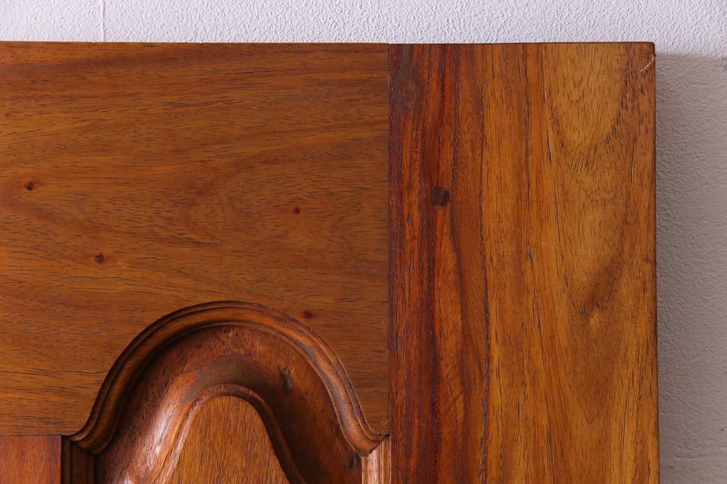 昭和レトロ　花梨材　味わい深い木肌のビンテージドア(扉、建具、カリン材)(1)