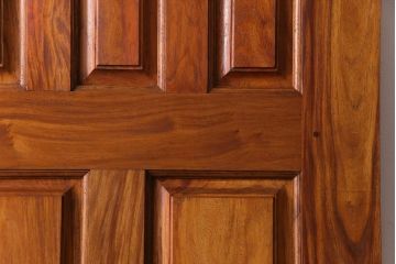 昭和レトロ　花梨材　味わい深い木肌のビンテージドア(扉、建具、カリン材)(1)