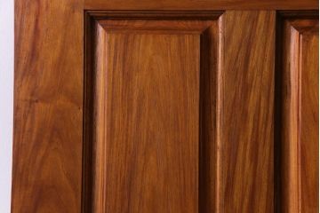 昭和レトロ　花梨材　味わい深い木肌のビンテージドア(扉、建具、カリン材)(1)