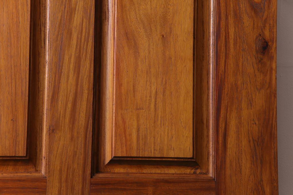 昭和レトロ　花梨材　味わい深い木肌のビンテージドア(扉、建具、カリン材)(1)