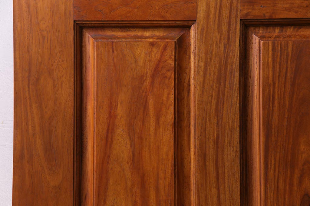 昭和レトロ　花梨材　味わい深い木肌のビンテージドア(扉、建具、カリン材)(1)