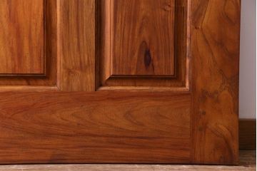 昭和レトロ　花梨材　味わい深い木肌のビンテージドア(扉、建具、カリン材)(1)