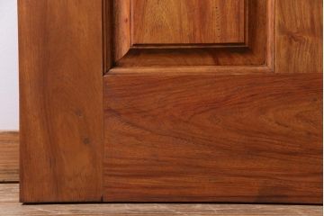 昭和レトロ　花梨材　味わい深い木肌のビンテージドア(扉、建具、カリン材)(1)