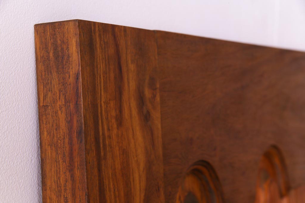 昭和レトロ　花梨材　味わい深い木肌のビンテージドア(扉、建具、カリン材)(1)