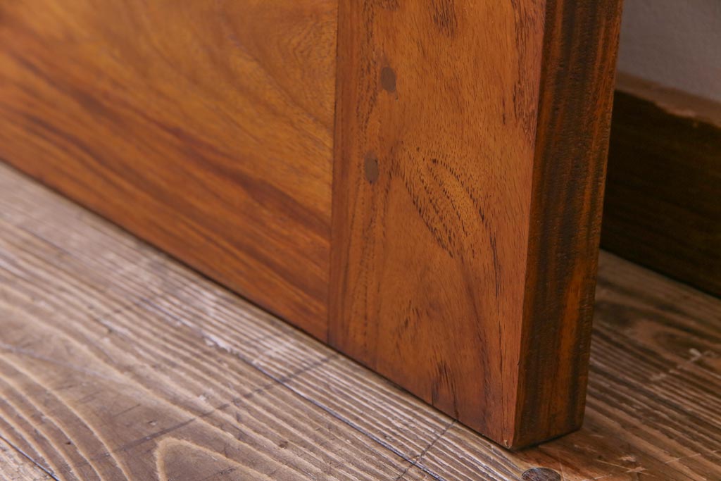 昭和レトロ　花梨材　味わい深い木肌のビンテージドア(扉、建具、カリン材)(1)