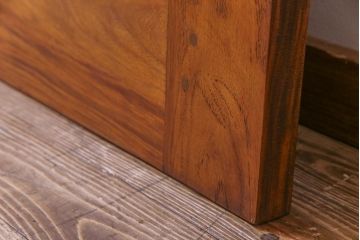 昭和レトロ　花梨材　味わい深い木肌のビンテージドア(扉、建具、カリン材)(1)