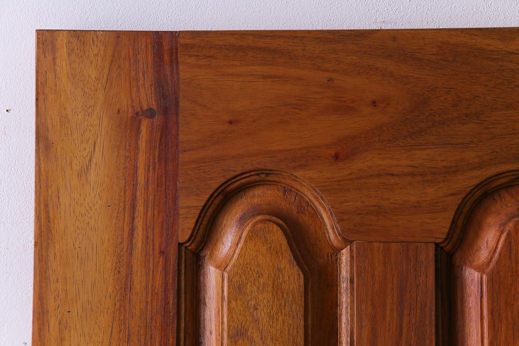 昭和レトロ　花梨材　味わい深い木肌のビンテージドア(扉、建具、カリン材)(1)