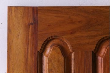 昭和レトロ　花梨材　味わい深い木肌のビンテージドア(扉、建具、カリン材)(1)