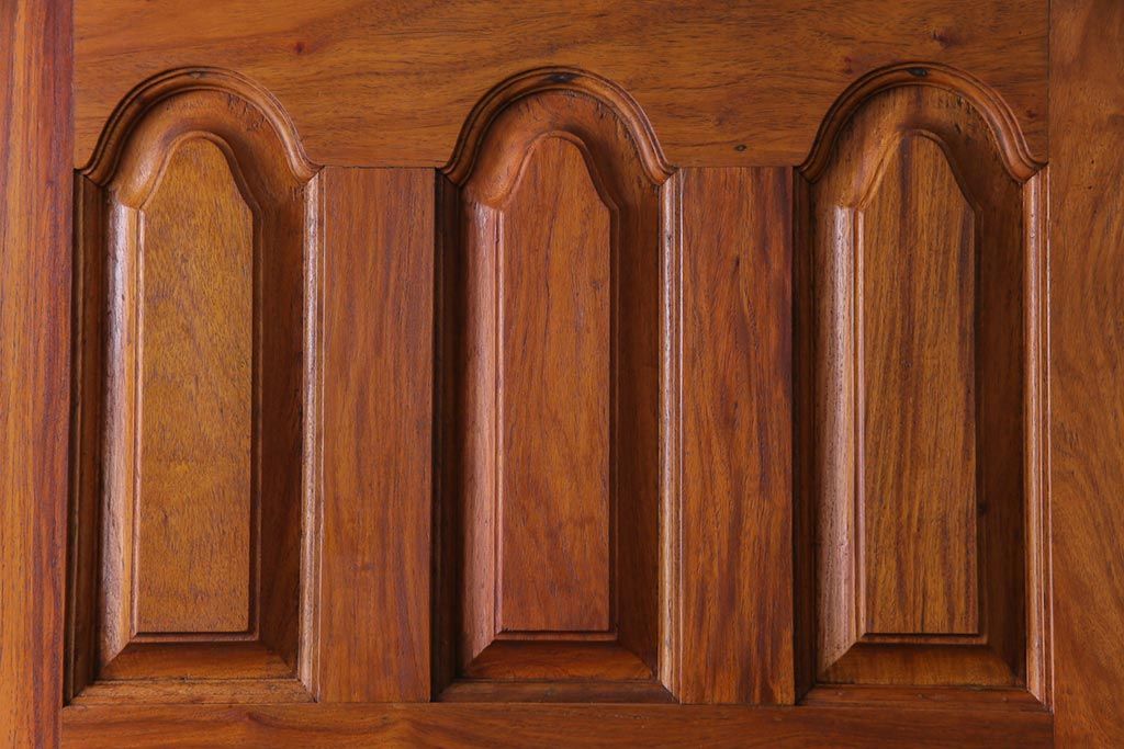 昭和レトロ　花梨材　味わい深い木肌のビンテージドア(扉、建具、カリン材)(1)