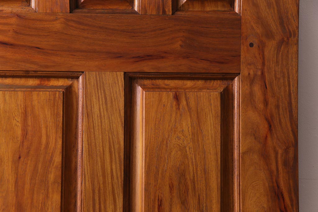 昭和レトロ　花梨材　味わい深い木肌のビンテージドア(扉、建具、カリン材)(1)