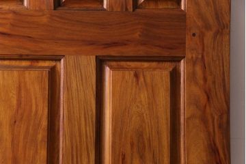 昭和レトロ　花梨材　味わい深い木肌のビンテージドア(扉、建具、カリン材)(1)