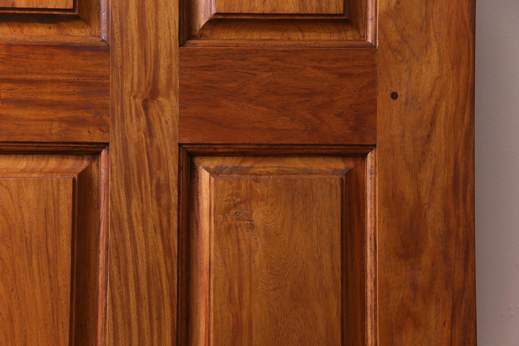 昭和レトロ　花梨材　味わい深い木肌のビンテージドア(扉、建具、カリン材)(1)