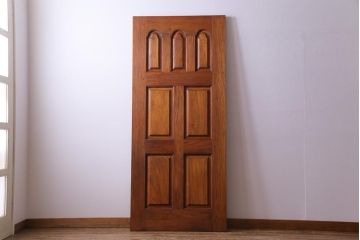 昭和レトロ　花梨材　味わい深い木肌のビンテージドア(扉、建具、カリン材)(2)