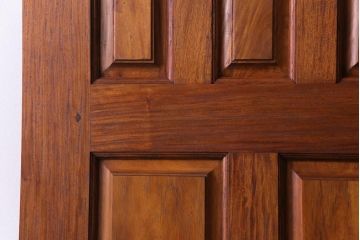 昭和レトロ　花梨材　味わい深い木肌のビンテージドア(扉、建具、カリン材)(2)