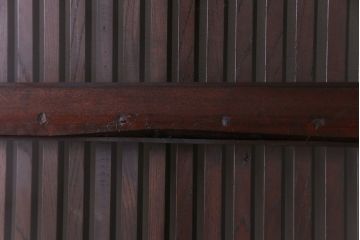 和製アンティーク　明治期　総ケヤキ材　上品で重厚感のある格子蔵戸(引き戸、建具、玄関戸)