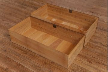 アンティーク家具　和製アンティーク　リメイク　桐材　シンプルな作りが味わい深いサイドチェスト(サイドボード、引き出し、桐箪笥、桐たんす)(1)