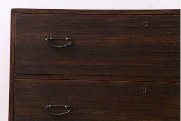 アンティーク家具　和製アンティーク　リメイク　桐材　シンプルな作りが味わい深いサイドチェスト(サイドボード、引き出し、桐箪笥、桐たんす)(1)