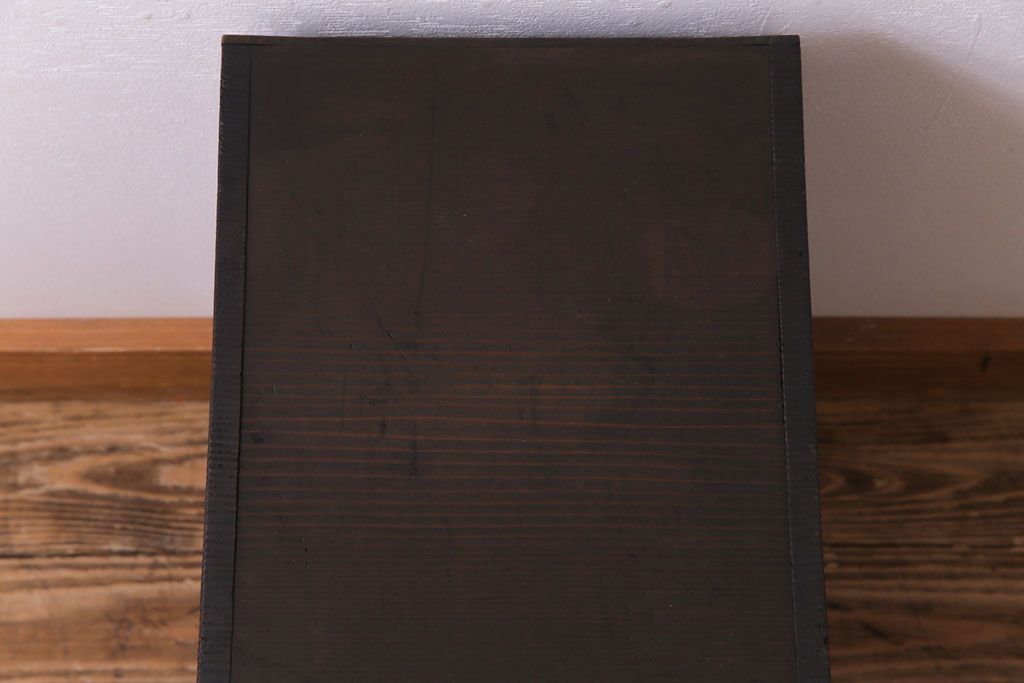 アンティーク家具　和製アンティーク　渋いヒノキの風合いが趣きある小引き出し(チェスト、収納)