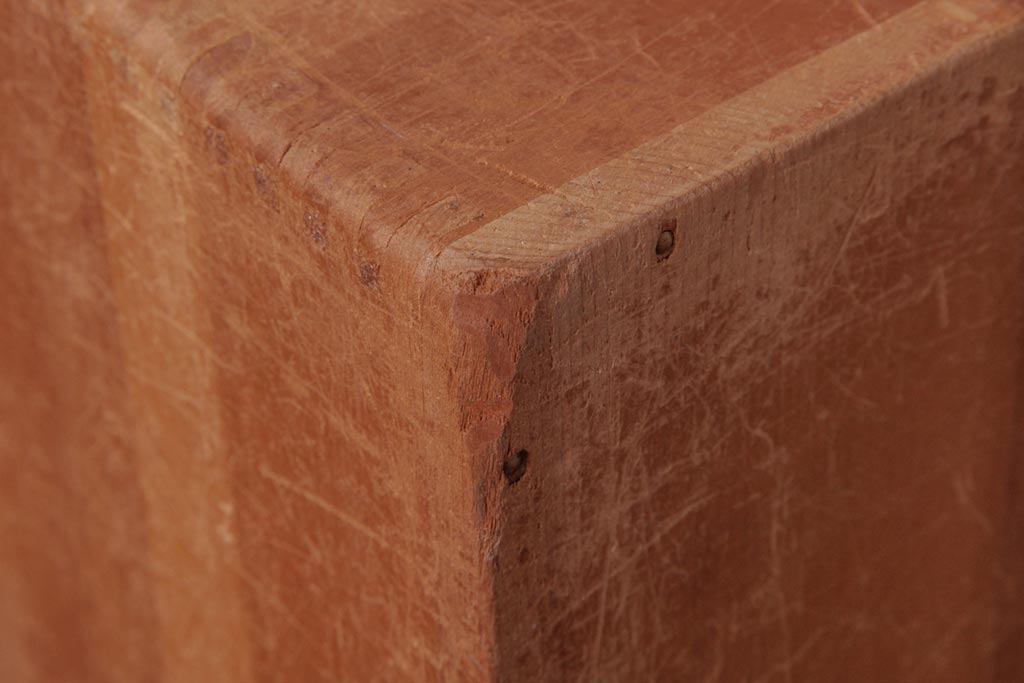 アンティーク雑貨　昭和レトロ　大きな積み木【立方体・大】(スツール、飾り台、花台、ディスプレイ雑貨)