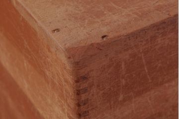 アンティーク雑貨　昭和レトロ　大きな積み木【立方体・大】(スツール、飾り台、花台、ディスプレイ雑貨)