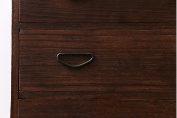 アンティーク家具　和製アンティーク　天板ヒノキ材　味わいのある木肌が魅力の時代箪笥ローボード(チェスト、衣装箪笥)