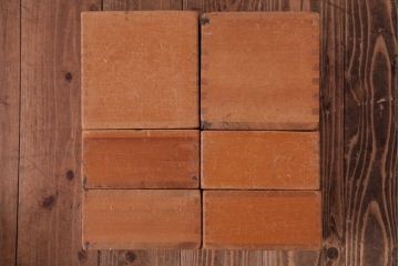 アンティーク雑貨　昭和レトロ　大きな積み木セット【四角形/9ヶ組】(飾り台、花台、ディスプレイ雑貨)(1)