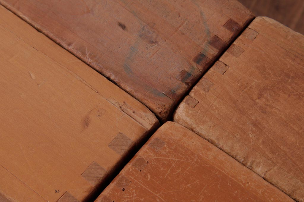 アンティーク雑貨　昭和レトロ　大きな積み木セット【マルチ/12ヶ組】(飾り台、花台、ディスプレイ雑貨)(1)