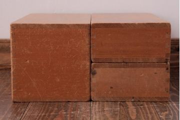 アンティーク雑貨　昭和レトロ　大きな積み木セット【マルチ/9ヶ組】(飾り台、花台、ディスプレイ雑貨)(1)