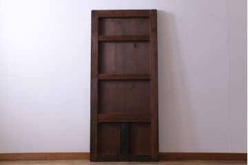 和製アンティーク　幅狭　造り込まれた金具が目を引く珍しい蔵戸(引き戸、建具、玄関戸)