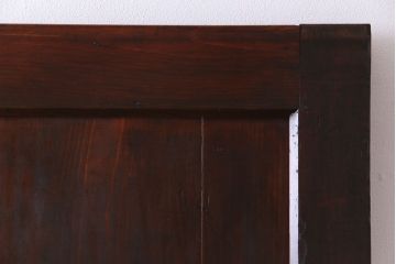 和製アンティーク　幅狭　造り込まれた金具が目を引く珍しい蔵戸(引き戸、建具、玄関戸)